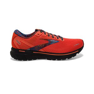 Brooks Ghost 14 Road Running Shoes - Mens, Orange/Blue/Black | IE-FYT024935